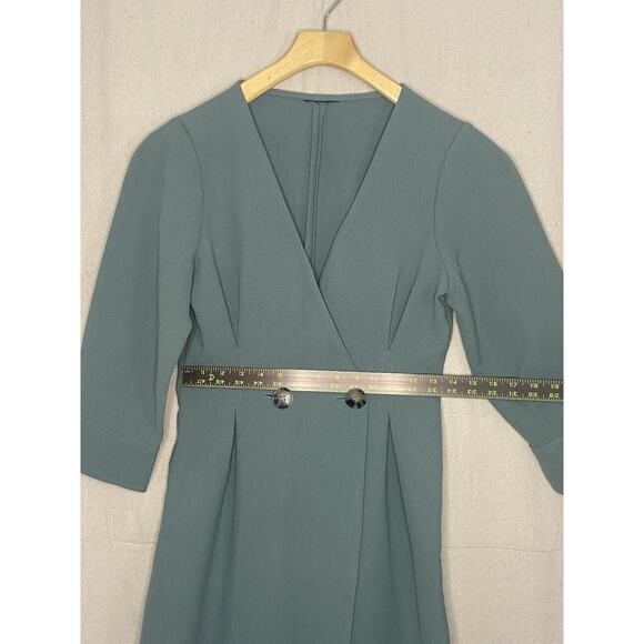 Retro Womens Librarian Chic Secretary Dress Size S Minimalist Sophisticated - Picture 4 of 6